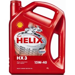 SHELL HELIX HX3 15W-40  4L
